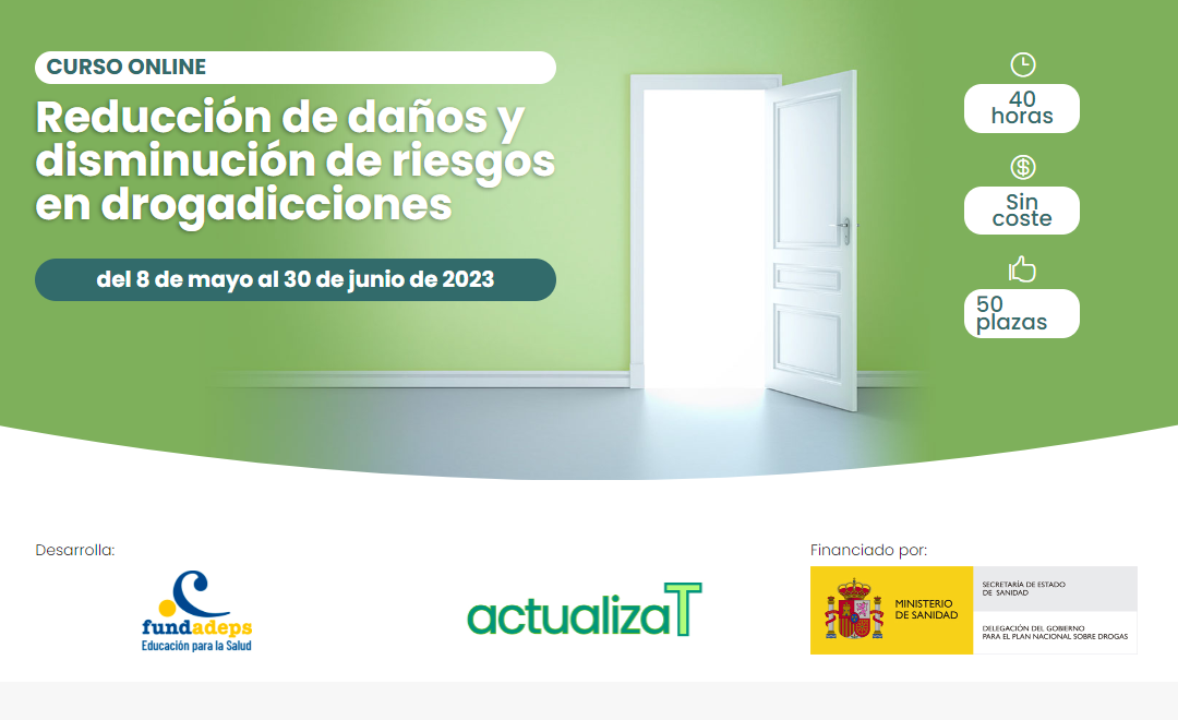 CURSO ONLINE: Reducción de daños y disminución de riesgos en drogadicciones