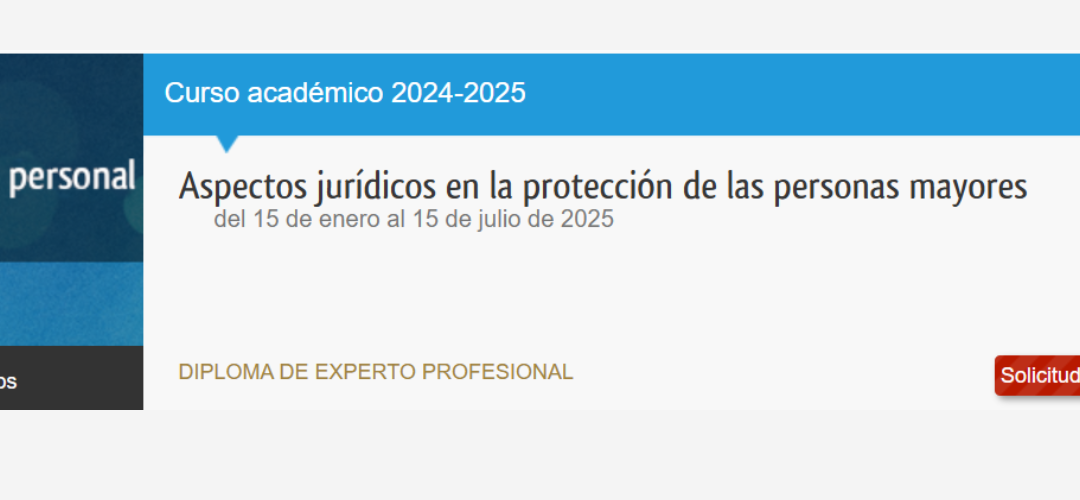 Aspectos jurídicos en la protección de las personas mayores