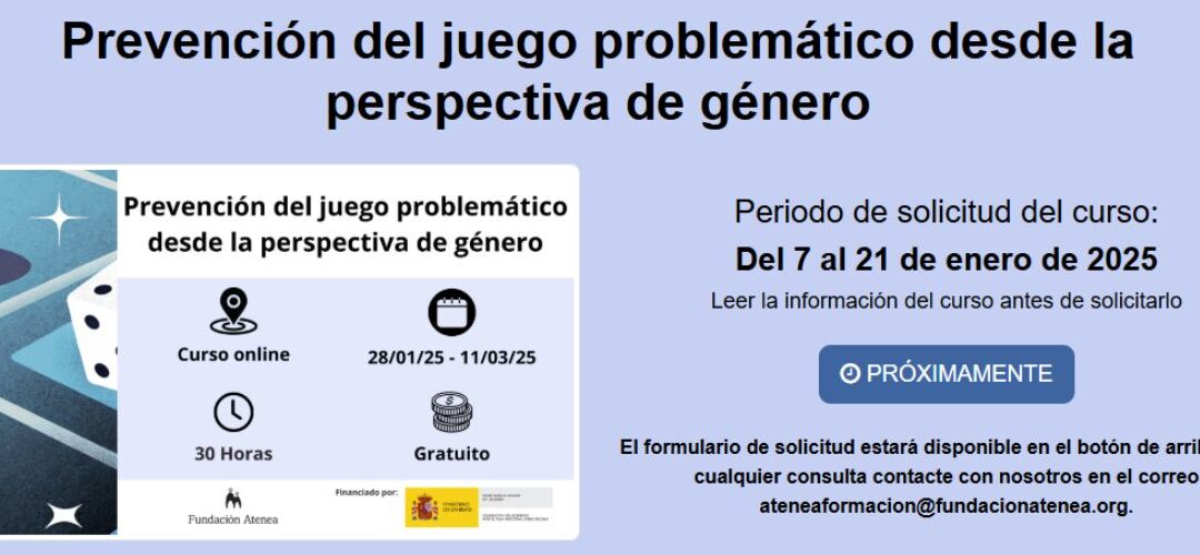 Prevención del juego problemático desde la perspectiva de género