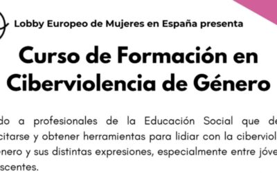 CURSO EN CIBERVIOLENCIA DE GÉNERO PARA EDUCADORAS/ES SOCIALES