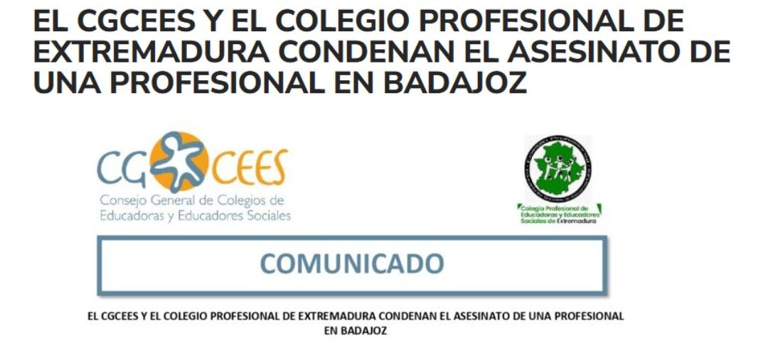 CONDENAMOS EL ASESINATO DE UNA PROFESIONAL EN BADAJOZ