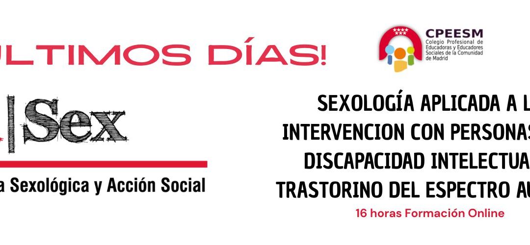 Curso online Sexología aplicada a la intervención con personas con discapacidad intelectual y trastorno del espectro autista