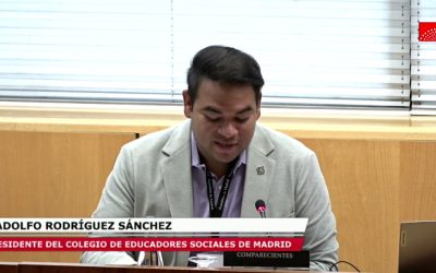 COMPARENCIA ADOLFO RODRÍGUEZ SÁNCHEZ PRESIDENTE CPEESM EN LA ASAMBLEA DE MADRID