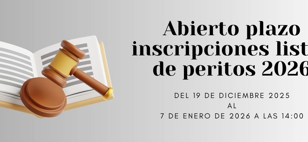 CONVOCATORIA 2026 LISTAS DE PERITOS JUDICIALES EDUCADORAS/ES SOCIALES