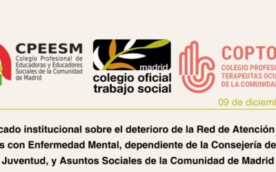 Comunicado institucional sobre el deterioro de la Red de Atención Social a Personas con Enfermedad Mental, dependiente de la Consejería de Familia,