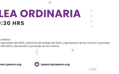 ASAMBLEA ORDINARIA CPEESM SÁBADO 14 MARZO 2026