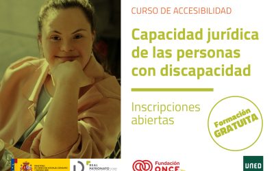 La capacidad jurídica de las personas con discapacidad. Figuras y apoyos. (1ed. 2026) UNED, Real Patronato sobre Discapacidad y Fundación ONCE